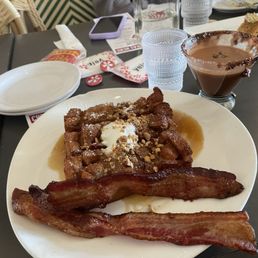 French toast and bacon