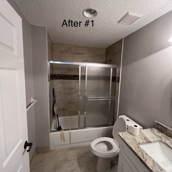 Del Angel Lam Handyman - New floor, vanity and shower walls done - Handyman Near Me Del Angel Lam Handyman - New floor, vanity and shower walls done - Handyman Near Me