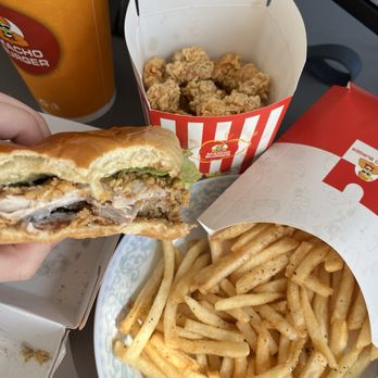 Macho Burger - 01. Macho Crispy Chicken Sandwich Popcorn Chicken - Burgers Near Me - Sunnyvale, California