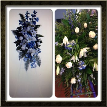 Verdugo Florist - The left one is the one on their website.  The one on the right is what we received the morning after they arrived. - Florists Near Me - Glendale, California