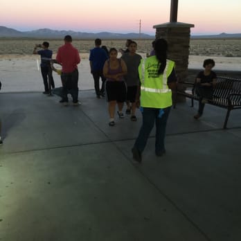 Valley Wells Rest Area Southbound - On site uniformed attendant advising tourists on how to use binoculars. - Rest Stops Near Me - Nipton, California Valley Wells Rest Area Southbound - On site uniformed attendant advising tourists on how to use binoculars. - Rest Stops Near Me - Nipton, California