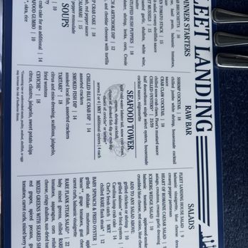Fleet Landing Restaurant & Raw Bar - Menu - Seafood Near Me - Charleston, South Carolina Fleet Landing Restaurant & Raw Bar - Menu - Seafood Near Me - Charleston, South Carolina
