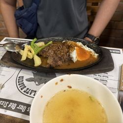 Sizzling Plate - Salisbury steak