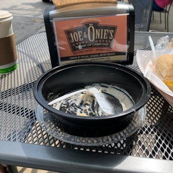Justitia’s - This is whats left of hands down theeee BEST biscuits and gravy I have ever had. - Coffee & Tea Near Me - Belleville, Illinois