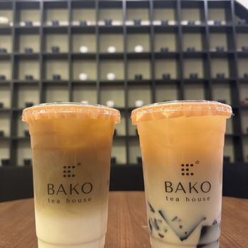 BAKO TEA HOUSE - Phoenix oolong tea latte and wintermelon tea latte with grass jelly - Coffee & Tea Near Me - Cerritos, California