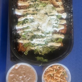 Blue Burro - Cheese Enchiladas plate - Salad Near Me - Long Beach, California Blue Burro - Cheese Enchiladas plate - Salad Near Me - Long Beach, California