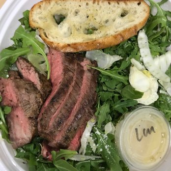 Tender Greens - Steak plate with two sides of baby arugula to go - New American Near Me - El Segundo, California Tender Greens - Steak plate with two sides of baby arugula to go - New American Near Me - El Segundo, California