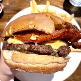 Silly Goose with maple candied bacon