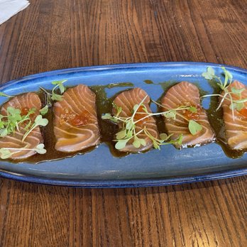 Blue Sushi Sake Grill - Truffle Salmon* - Sushi Bars Near Me - Denver, Colorado Blue Sushi Sake Grill - Truffle Salmon* - Sushi Bars Near Me - Denver, Colorado