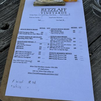 Retzlaff Vineyards - 9/14/24 menu - Wineries Near Me - Livermore, California Retzlaff Vineyards - 9/14/24 menu - Wineries Near Me - Livermore, California