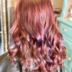 Hair by Dani K - Red and violet