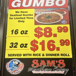 Sam's Southern Eatery - menu