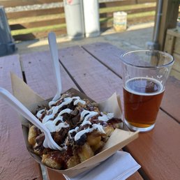 Bbq tots and Red Ale Bbq tots and Red Ale