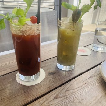 Squable - When you can't decide on which Bloody Mary to get, you order both - Modern European Near Me - Houston, Texas