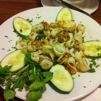 Jax Inn Diner - Grilled Calamari infused with basil oil - Diners Near Me - Jackson Heights, New York
