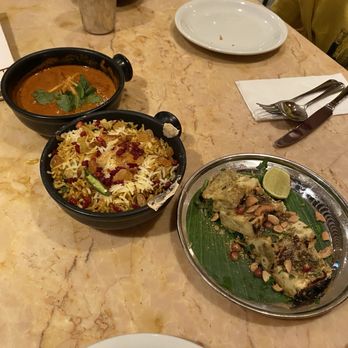 Dishoom - chicken Ruby, Awadhi Jackfruit biryani, paneer something. - Indian Near Me - London, XGL Dishoom - chicken Ruby, Awadhi Jackfruit biryani, paneer something. - Indian Near Me - London, XGL