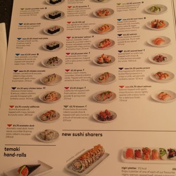 Yo! Sushi - Starters menu - Sushi Bars Near Me - Worcester, WOR