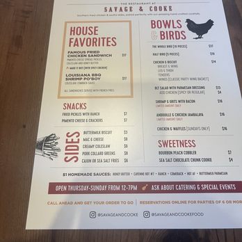 Savage And Cooke - Food menu - Distilleries Near Me - Vallejo, California Savage And Cooke - Food menu - Distilleries Near Me - Vallejo, California