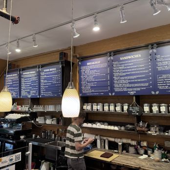 Ana Bandeira Chocolates - Counter with menu at the back. - Cafes Near Me - Northampton, Massachusetts