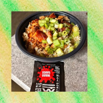 WaBa Grill - Mini Chicken Bowl w/ Green Onions - Asian Fusion Near Me - Compton, California WaBa Grill - Mini Chicken Bowl w/ Green Onions - Asian Fusion Near Me - Compton, California