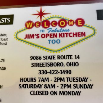 Jim's Open Kitchen Too - Breakfast & Brunch Near Me - Streetsboro, Ohio Jim's Open Kitchen Too - Breakfast & Brunch Near Me - Streetsboro, Ohio