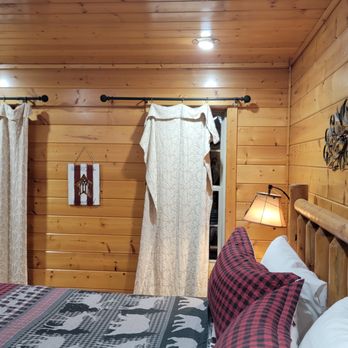 Avada Properties - Curtains barely hanging on - Property Management Near Me - Sevierville, Tennessee