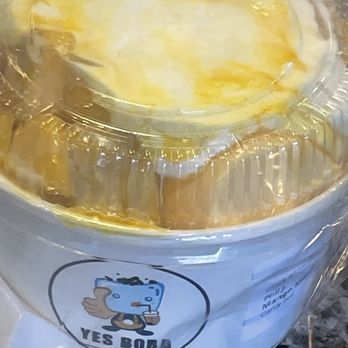 Yes Boba Cafe - Mango Mango shaved ice to go - Bubble Tea Near Me - Plymouth, Michigan