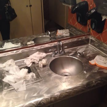 Uncle Julio's - Messy restroom - Mexican Near Me - Gaithersburg, Maryland