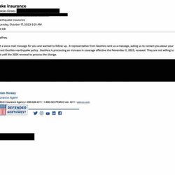GeoVera Insurance Company - PEMCO informs me Geovera is increasing rate mid-cycle