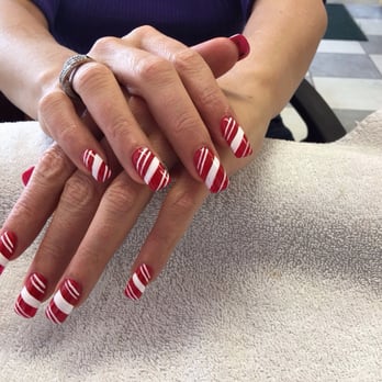 D and D Nails Bar - Christmas Candy cane nails - Nail Salons Near Me - Cameron Park, California D and D Nails Bar - Christmas Candy cane nails - Nail Salons Near Me - Cameron Park, California