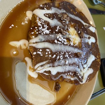 Snooze, an A.M. Eatery - Can't go wrong with a pancake to share! This one was pumpkin. - Breakfast & Brunch Near Me - Denver, Colorado Snooze, an A.M. Eatery - Can't go wrong with a pancake to share! This one was pumpkin. - Breakfast & Brunch Near Me - Denver, Colorado