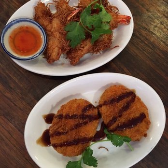 Toss Noodle Bar - Coconut prawns ($6) and croquettes ($5) - Asian Fusion Near Me - Berkeley, California Toss Noodle Bar - Coconut prawns ($6) and croquettes ($5) - Asian Fusion Near Me - Berkeley, California