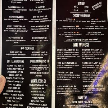 Vindicktive Wings - Menu - Chicken Wings Near Me - Seattle, Washington Vindicktive Wings - Menu - Chicken Wings Near Me - Seattle, Washington