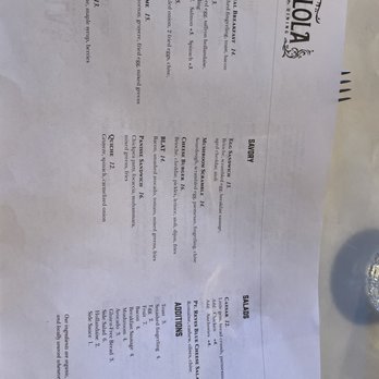 Lola - Brunch menu as of 8/6/22 - American Near Me - Nevada City, California Lola - Brunch menu as of 8/6/22 - American Near Me - Nevada City, California