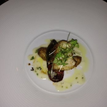 The Driskill Grill - Halibut with Chorizo Stuffed Fingerling Potatoes - New American Near Me - Austin, Texas The Driskill Grill - Halibut with Chorizo Stuffed Fingerling Potatoes - New American Near Me - Austin, Texas