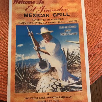 El Jimador Grill - Front page of to go menu. - Mexican Near Me - Humble, Texas El Jimador Grill - Front page of to go menu. - Mexican Near Me - Humble, Texas
