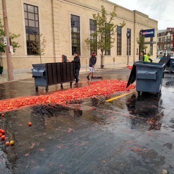 Tomato Romp! - That dumpster is going to smell the next next afternoon roasting away. - Festivals Near Me - Milwaukee, Wisconsin