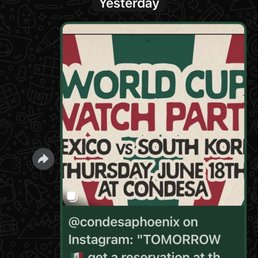 Promotion for event that the restaurant decided to remove after kicking many of its patrons out