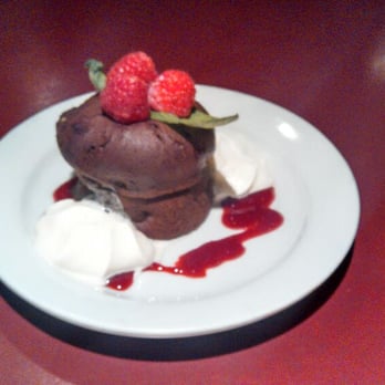 Adrian's - Valentines day special - dessert - volcano chocolate lava cake - hot chocolate fudge center! - Greek Near Me - Langley, British Columbia