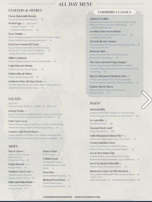 Menu photo 8 Yardbird Table & Bar Miami Beach, FL