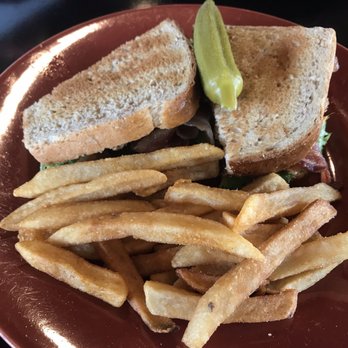 Sweet Potatoes - Fried Green Tomato, Lettuce, & Bacon - $9.00  Dry and flavorless... both the sandwich and the fries. - Southern Near Me - Winston-Salem, North Carolina