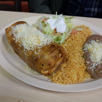 The Supreme Burrito #1 - Chimichanga dinner - Mexican Near Me - Evanston, Illinois
