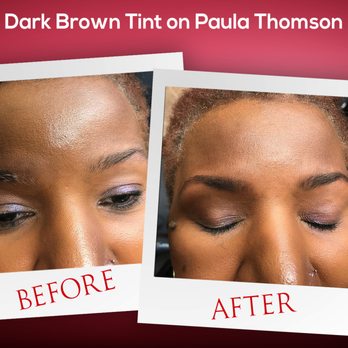 Brow Threading - Dark Brown Tint on Paula Thomson - Threading Services Near Me - Kansas City, Missouri