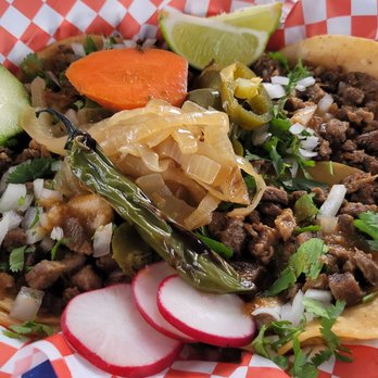 Virrueta's Tacos - a plate of food - Food Trucks Near Me