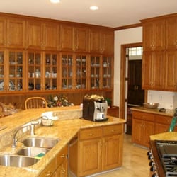 Kitchen Cabinet Refinish Before-