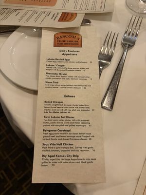 Menu photo 6 Bascom's Chop House Clearwater, FL
