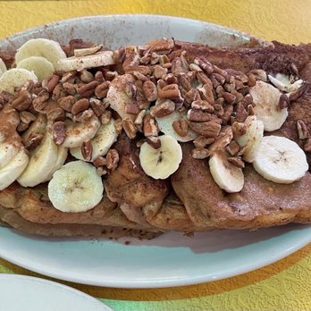 Pick Me Up Cafe - Vegan banana nut French Toast - New American Near Me - Chicago, Illinois