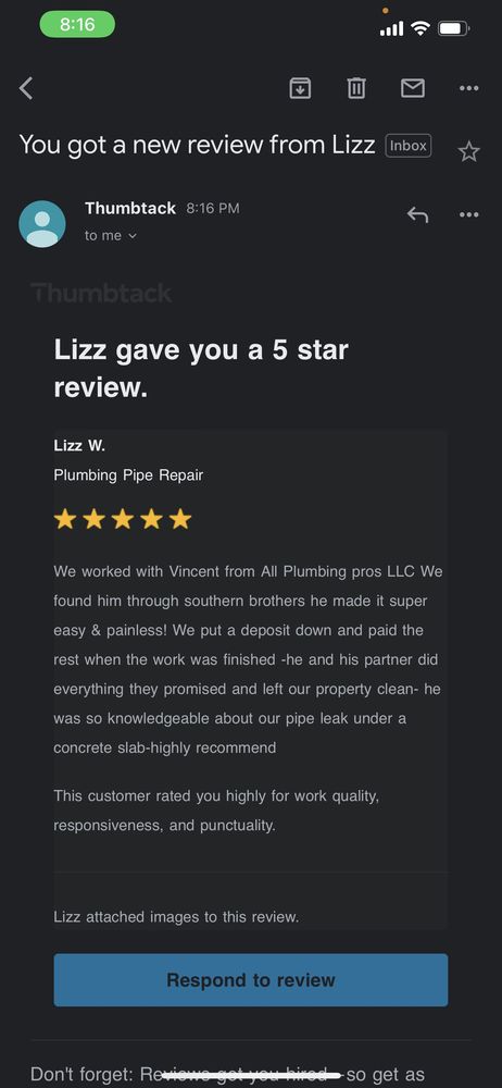 Slide of All Plumbing Pros