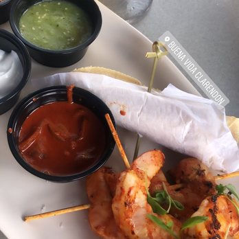 Buena Vida - Shrimp skewers $15 - Mexican Near Me - Arlington, Virginia