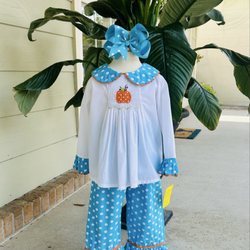 Whale Tail Kids Resale - Child clothing with pumpkin